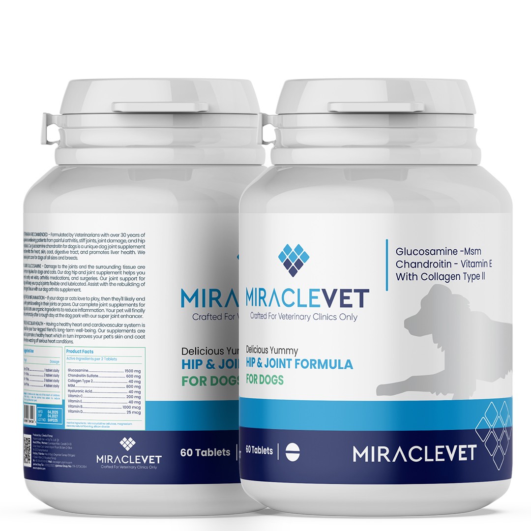 Miraclevet Eklem Desteği ve Mobilite Tablet Köpekler İçin – 60 Kapsül