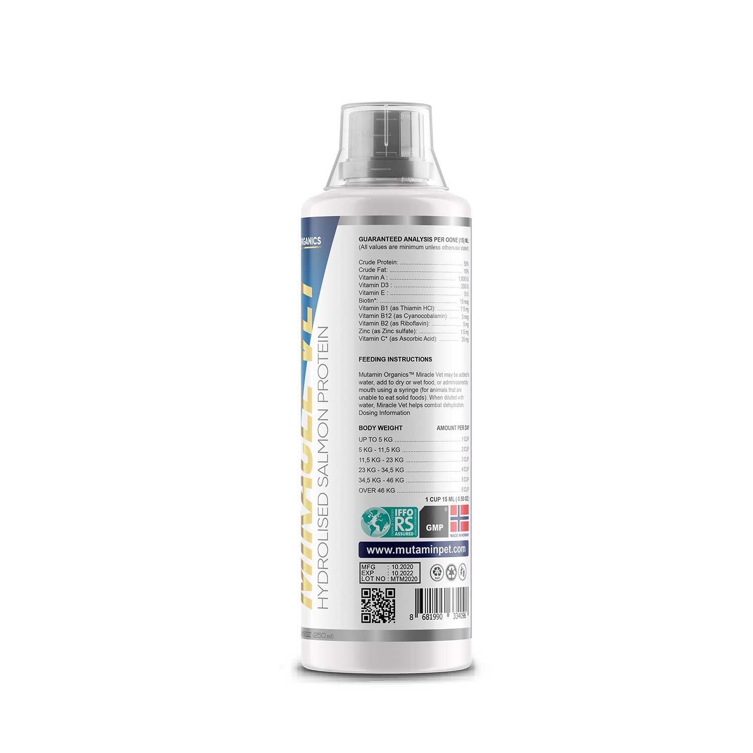 Mutamin Miraclevet Hidrolize Somon Proteini 250ML