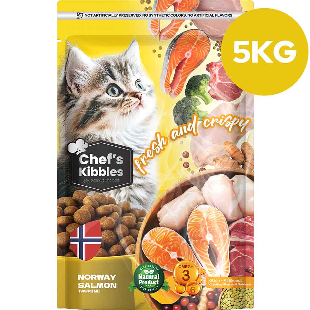 Chef’s Kibbles Norveç Somonlu Yavru Kedi Maması 5KG
