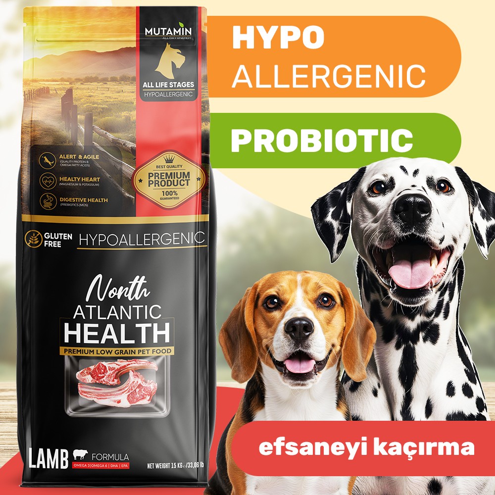 North Atlantic Health Kuzulu Köpek Maması 15KG - Hipoalerjenik ve Prebiyotikli