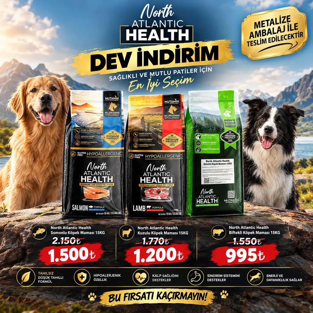North Atlantic Health Biftekli Köpek Maması 15KG