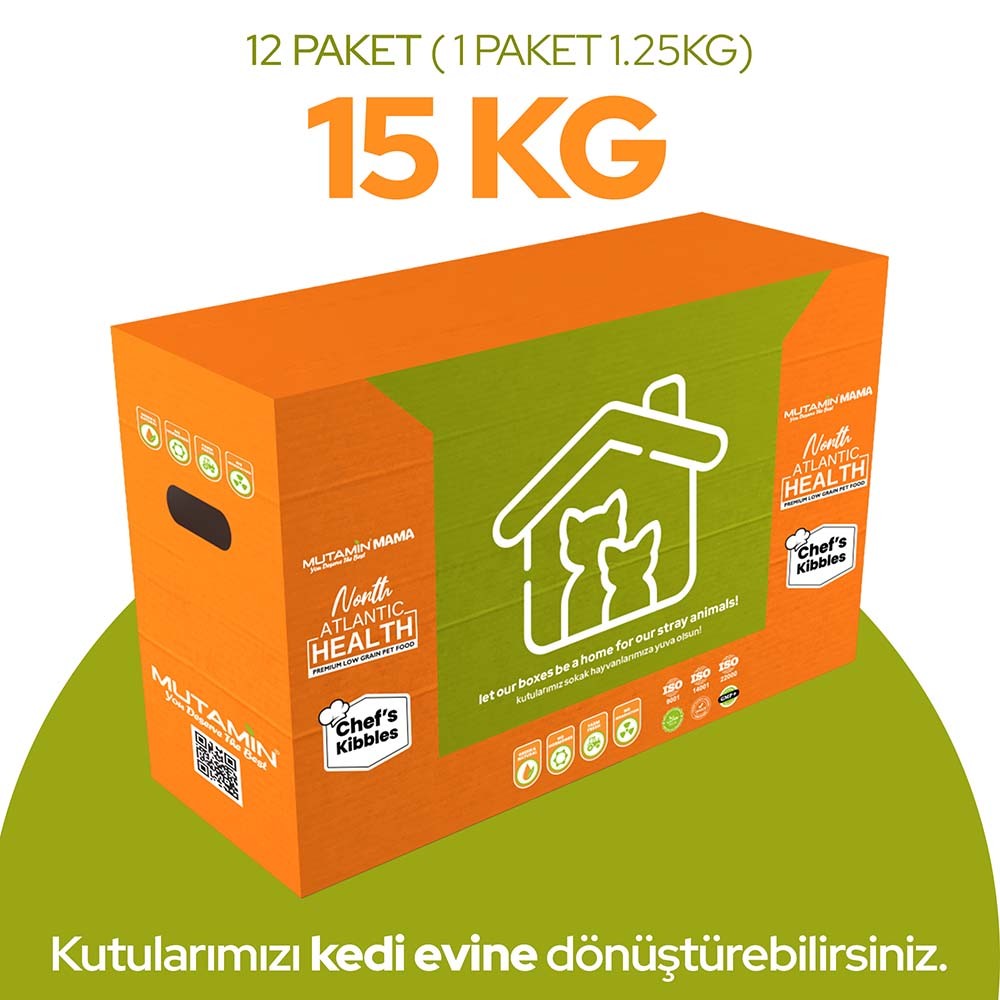 Chef’s Kibbles Norveç Somonlu Yavru Kedi Maması 15KG