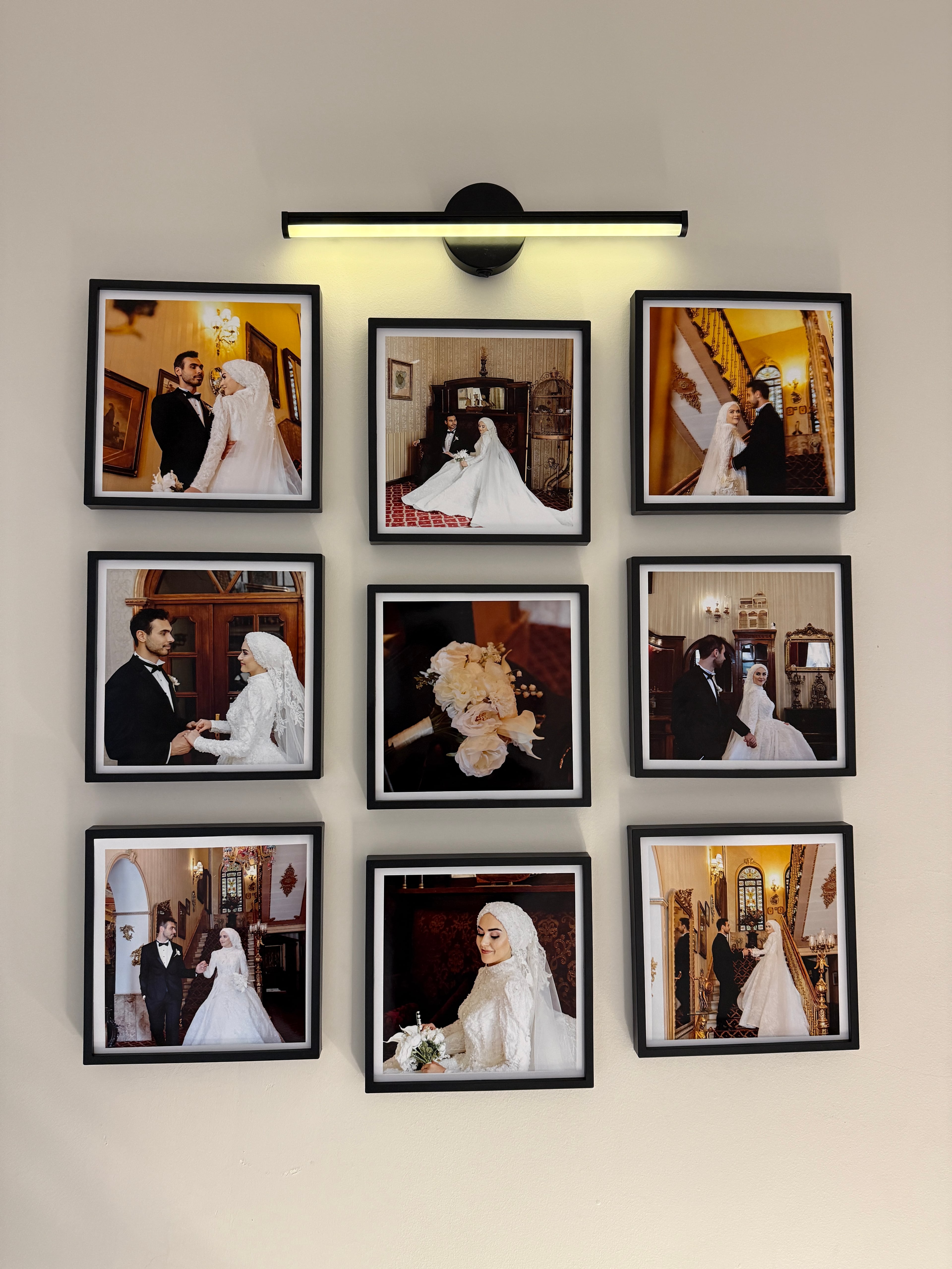 Yapışan Kare Çerçeve Aplik Hediye 20x20cm
