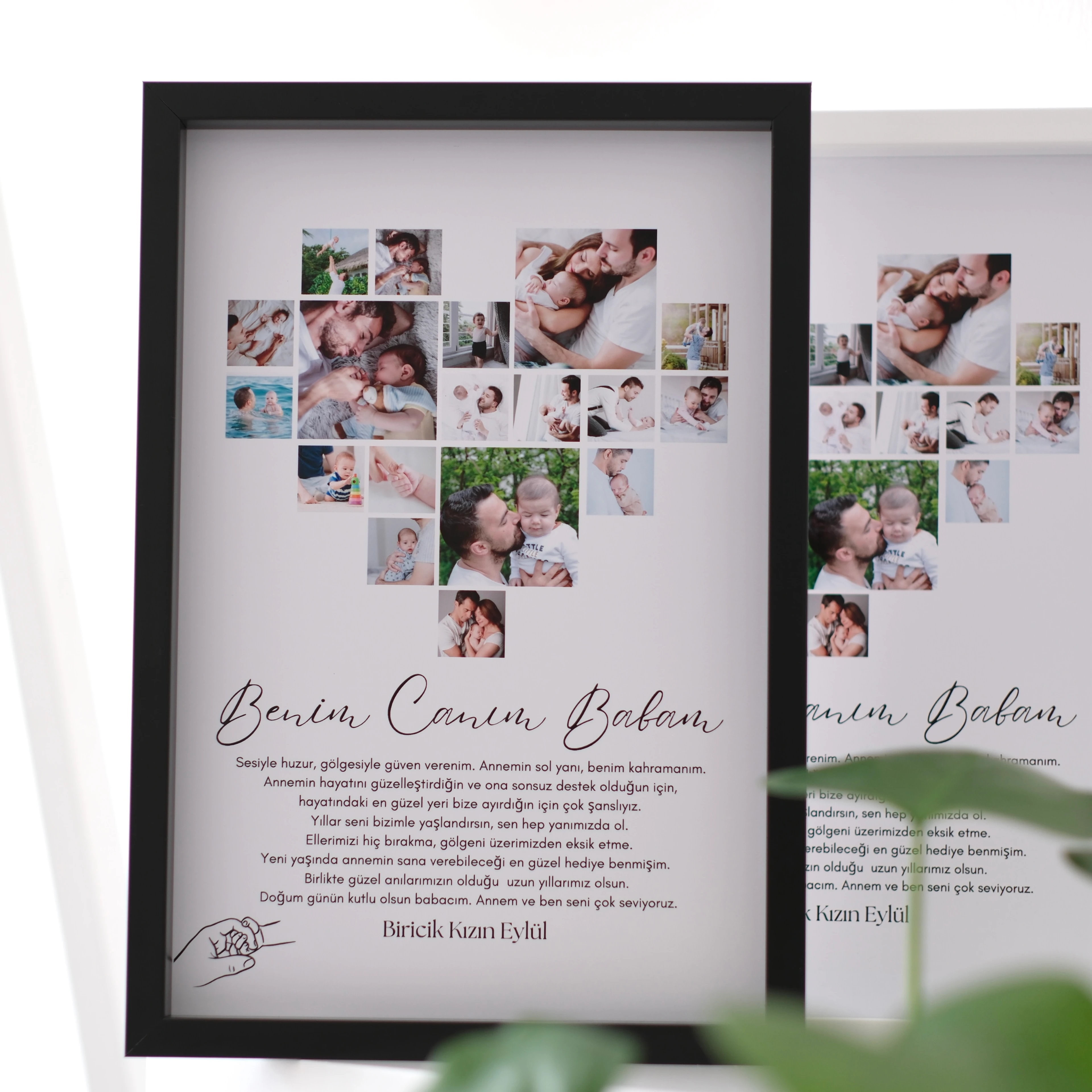 Benim Canım Babam Fotoğraflı 20x30 Yapışan Çerçeve