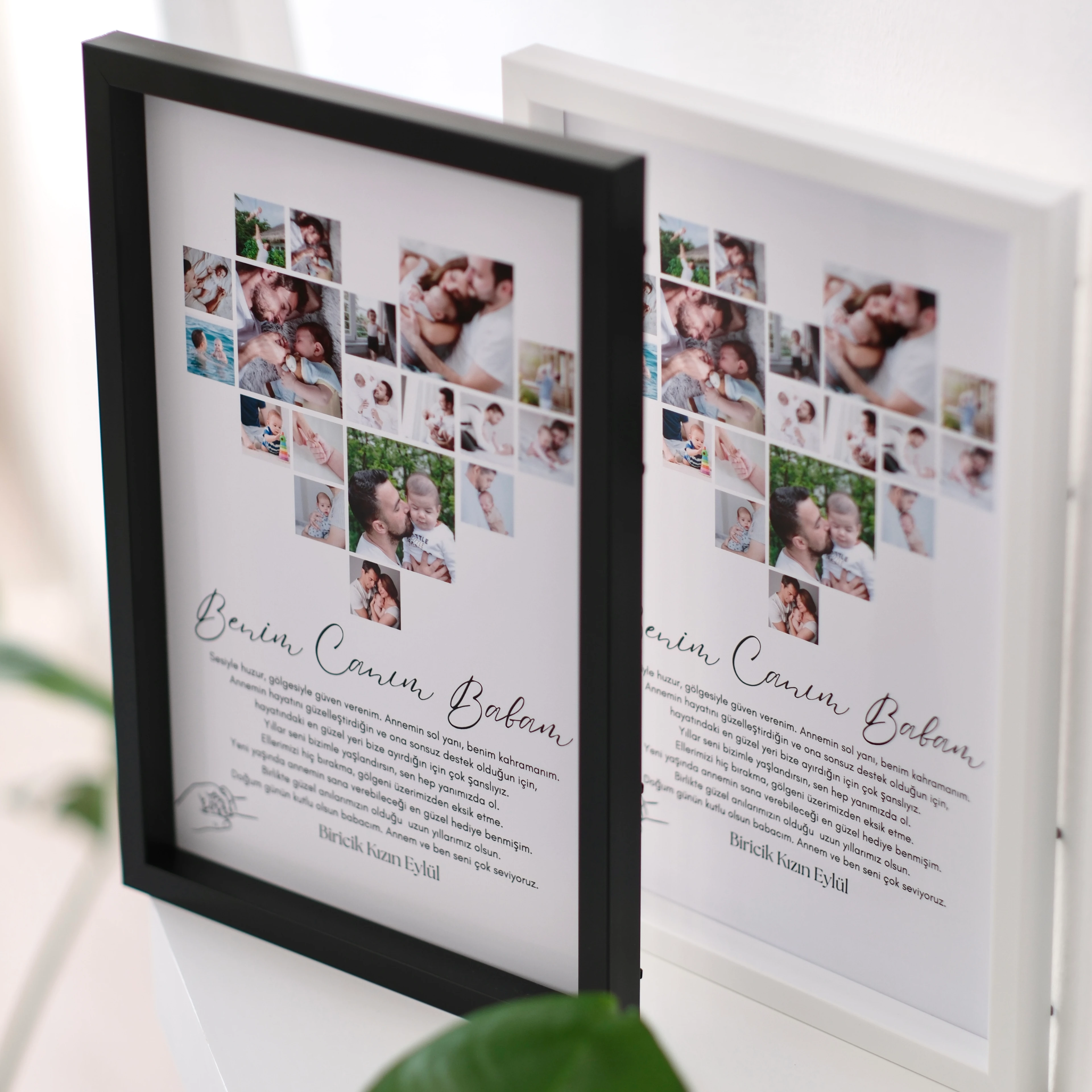 Benim Canım Babam Fotoğraflı 20x30 Yapışan Çerçeve