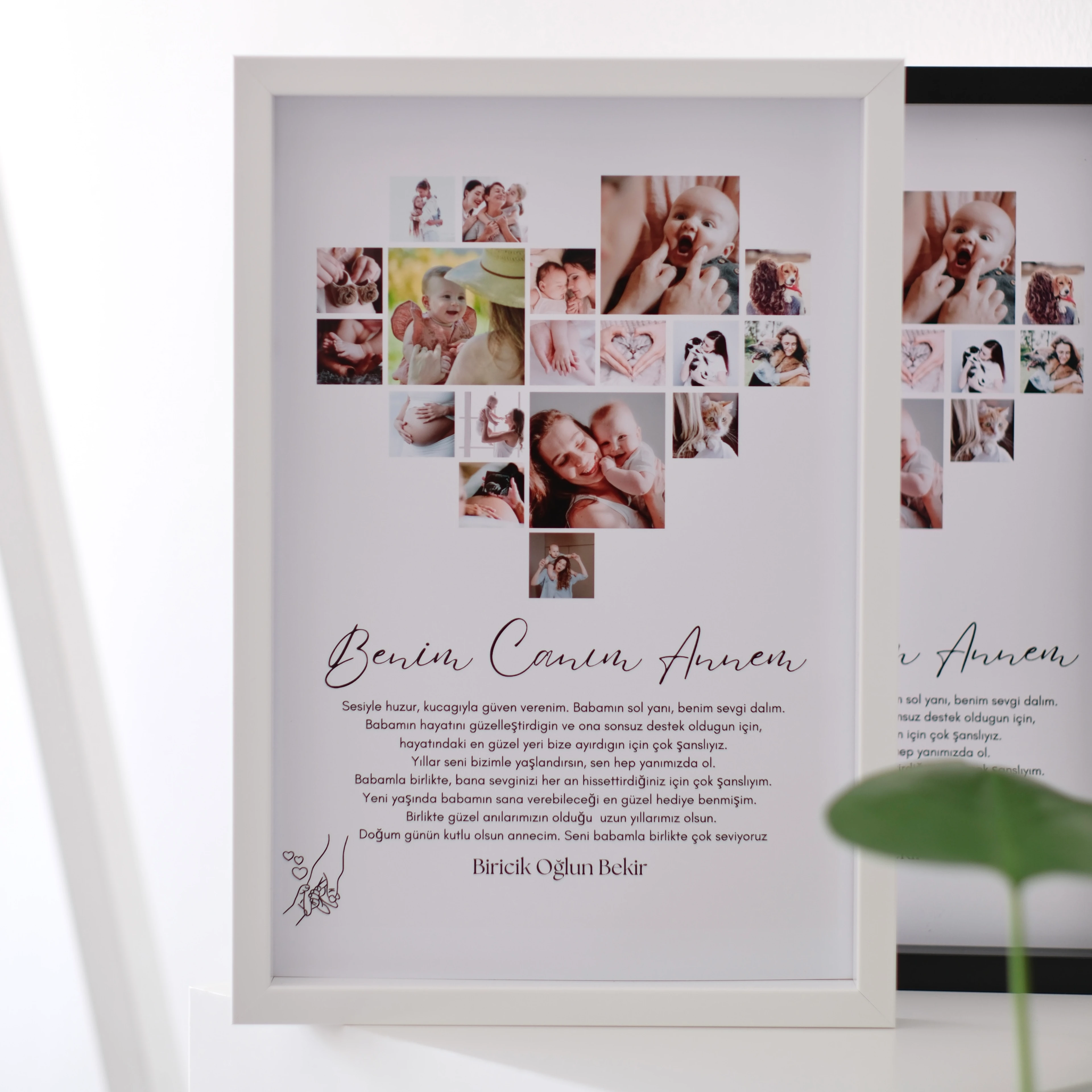 Benim Canım Annem Fotoğraflı 20x30 Yapışan Çerçeve