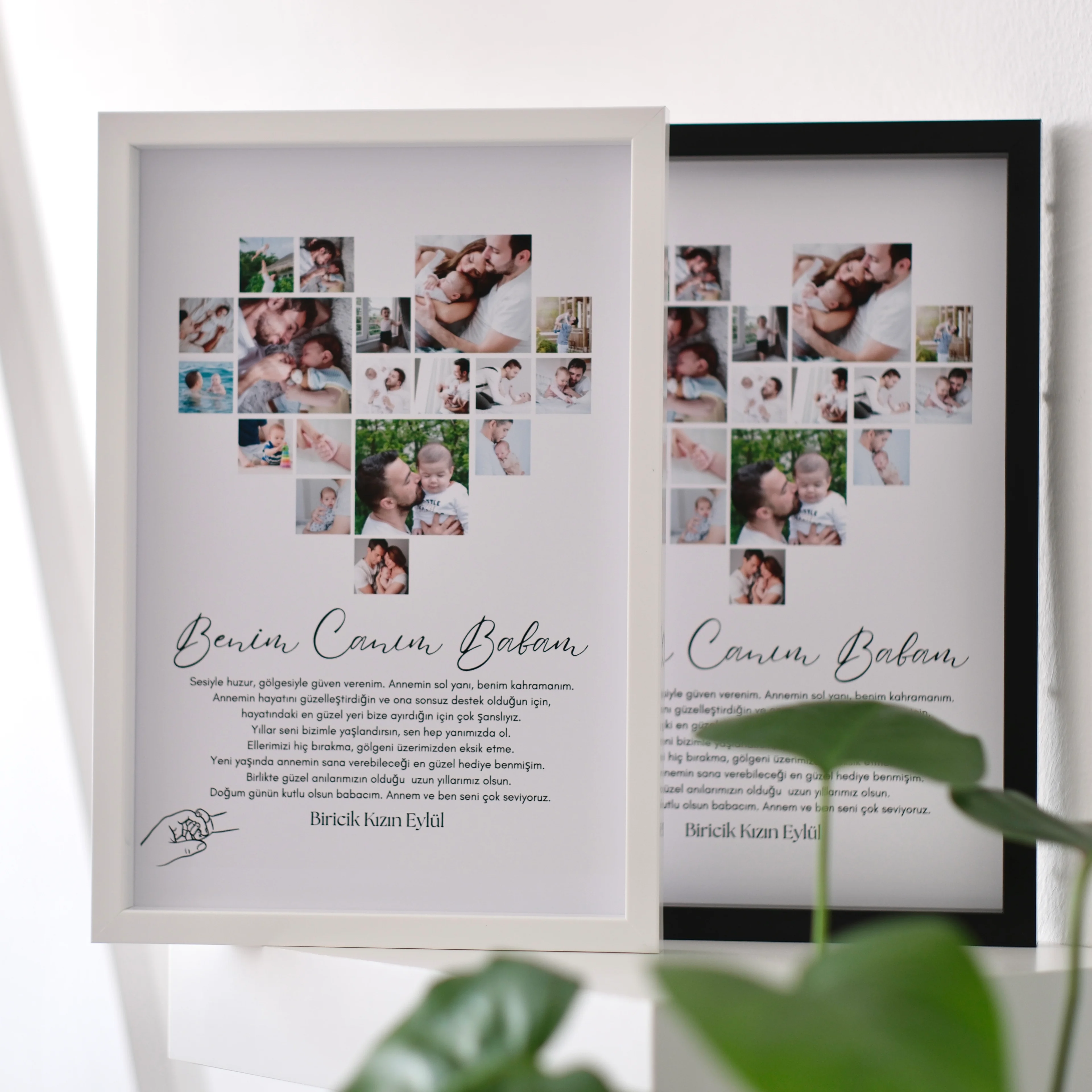 Benim Canım Babam Fotoğraflı 20x30 Yapışan Çerçeve