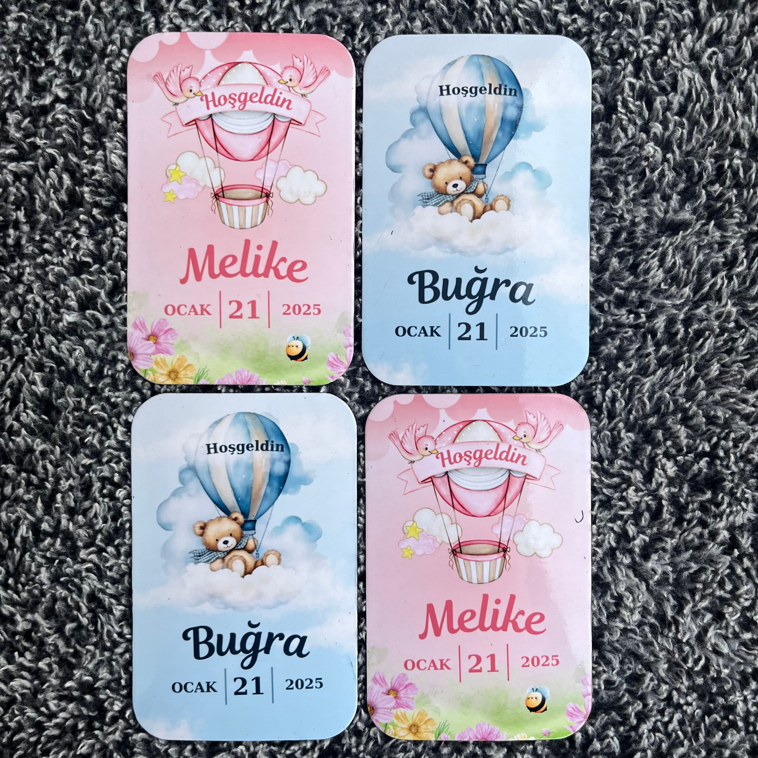 Hoşgeldin Tasarımlı Doğum Günü Magneti