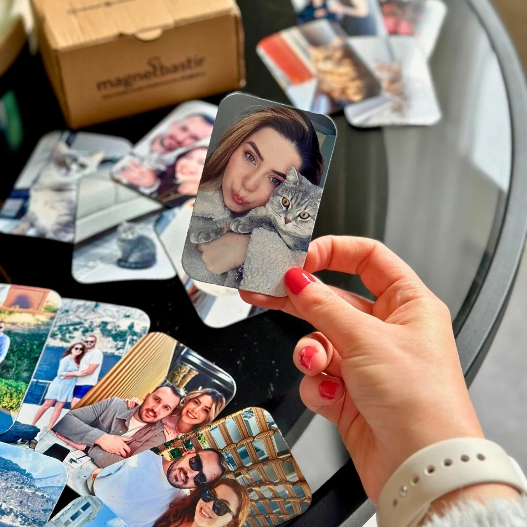 Fotoğraf Baskılı Buzdolabı Magneti Foto Magnet 6x9cm