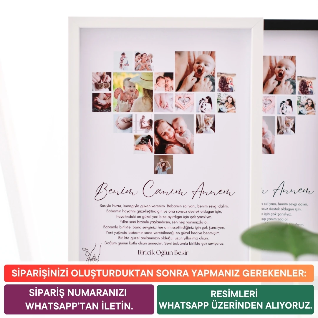 Benim Canım Annem Fotoğraflı 20x30 Yapışan Çerçeve