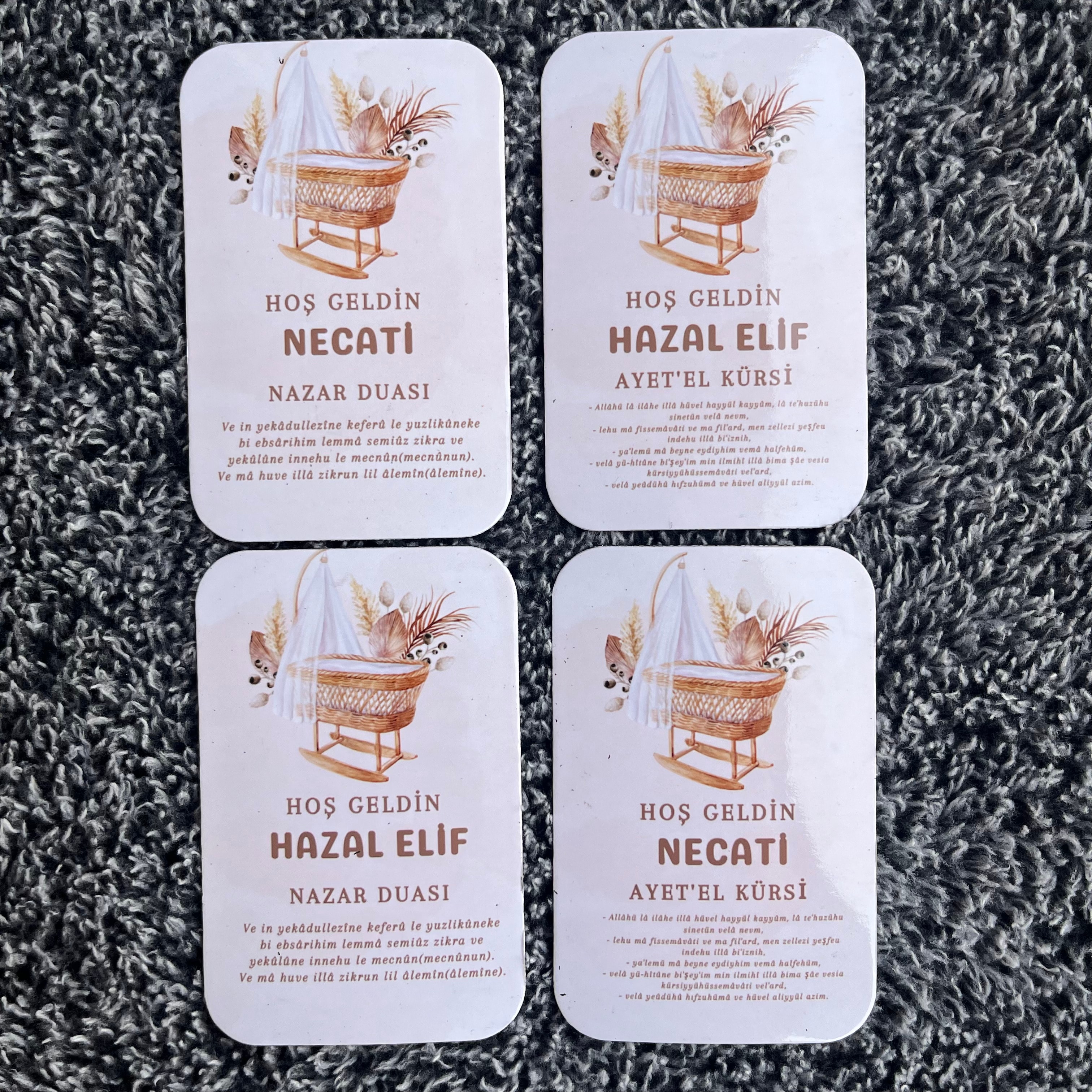 Nazar Duası ve Ayetel Kürsi Temalı Magnet