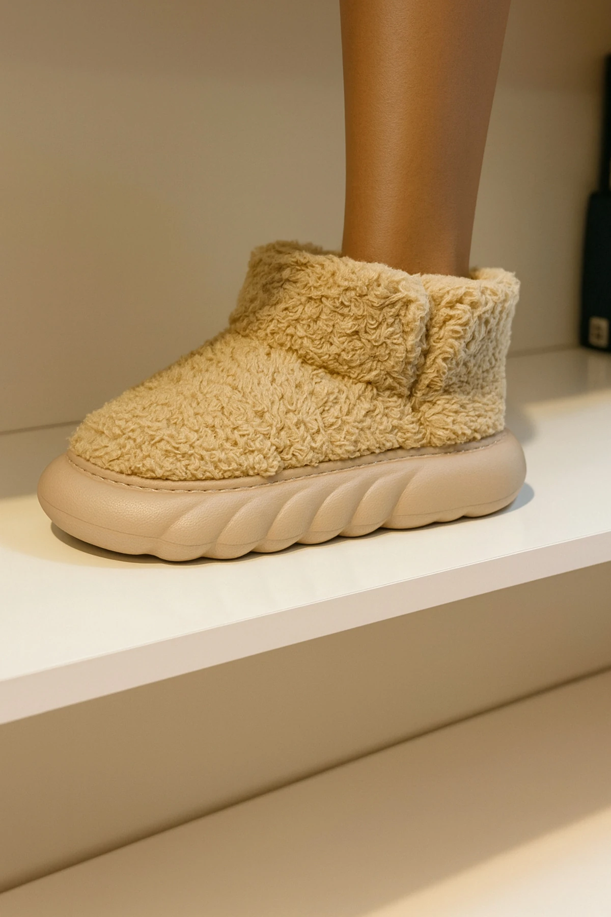 Kadın Panduf Kışlık Sıcak Tutan Ortapedik Ev Ayakkabısı