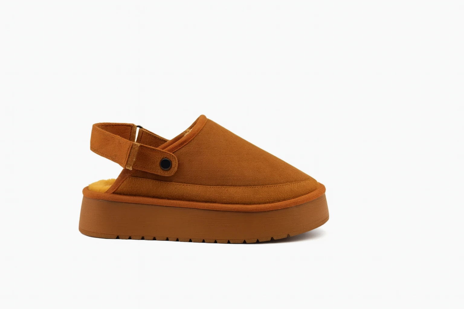 Kadın Kürklü Camel Kışlık Sandalet Terlik