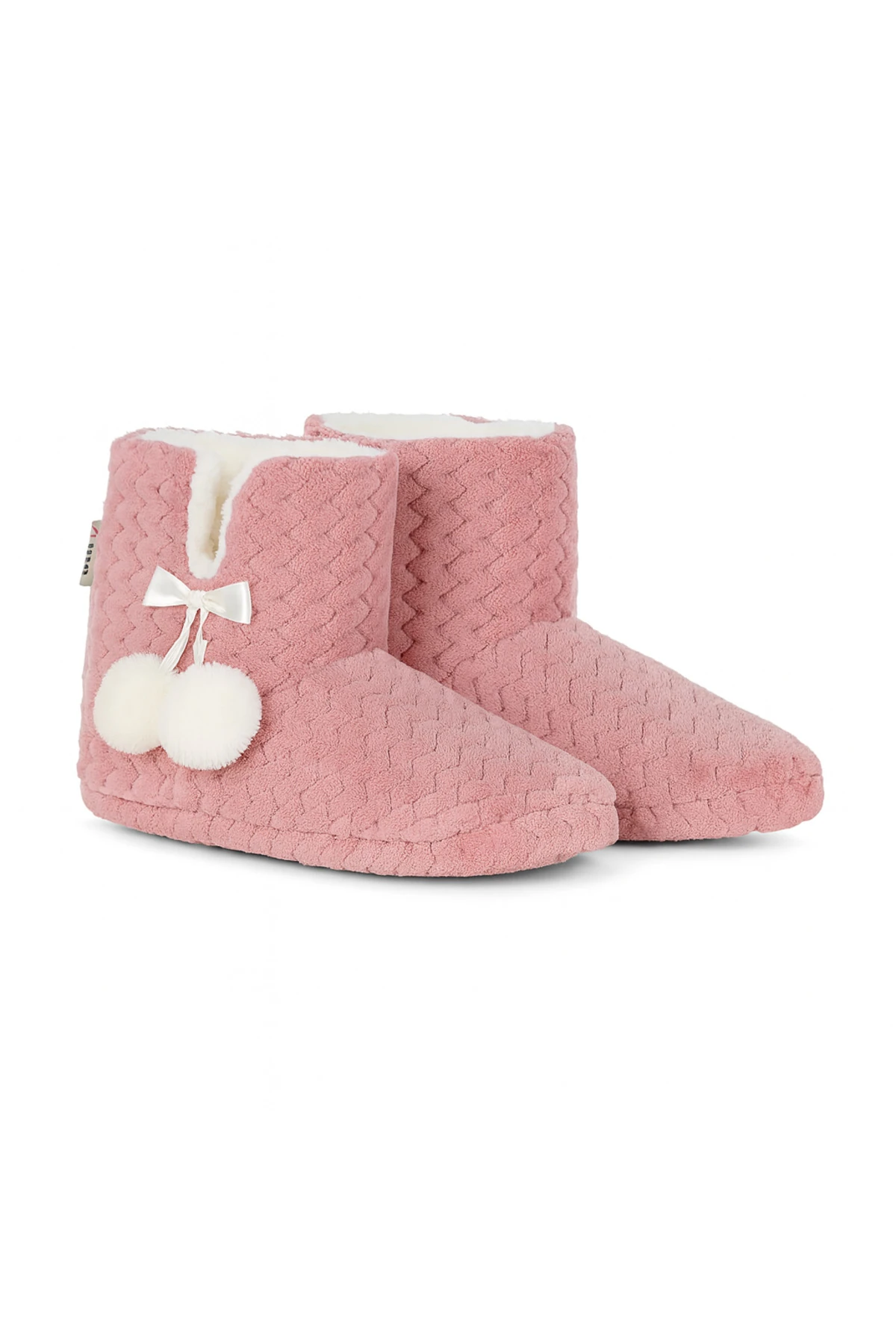 Kadın Zigzag Desenli Kışlık Panduf