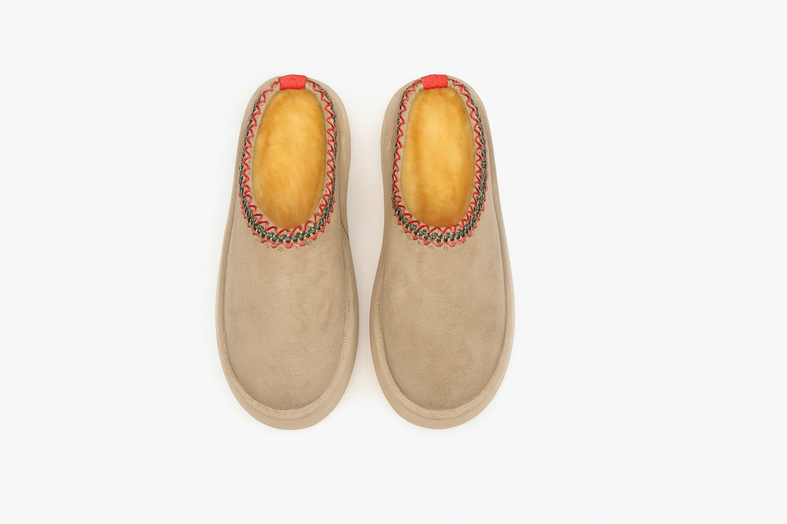 Kadın Bej İçi Kürklü Kışlık Terlik Bot & Bootie