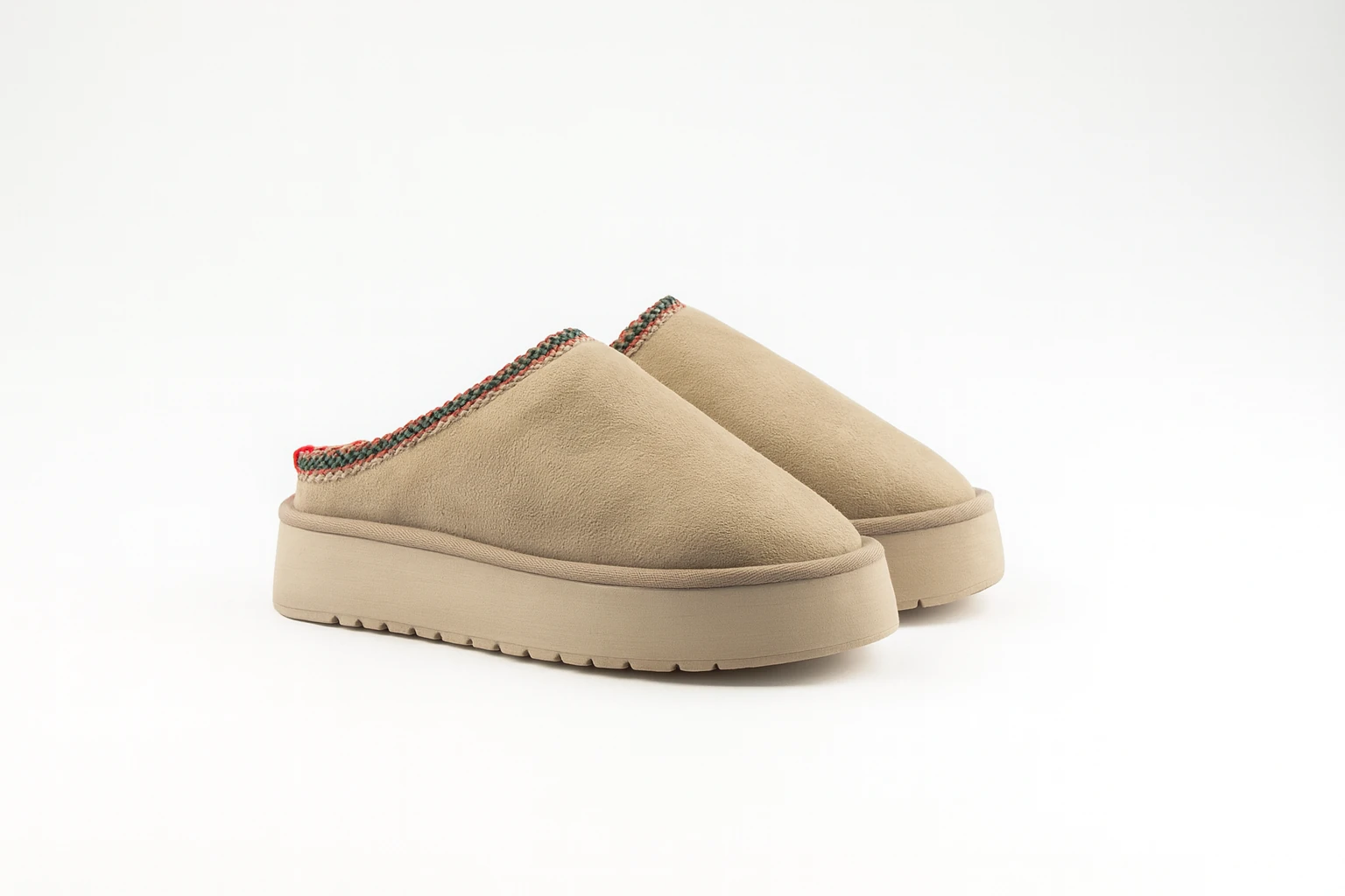 Kadın Bej İçi Kürklü Kışlık Terlik Bot & Bootie