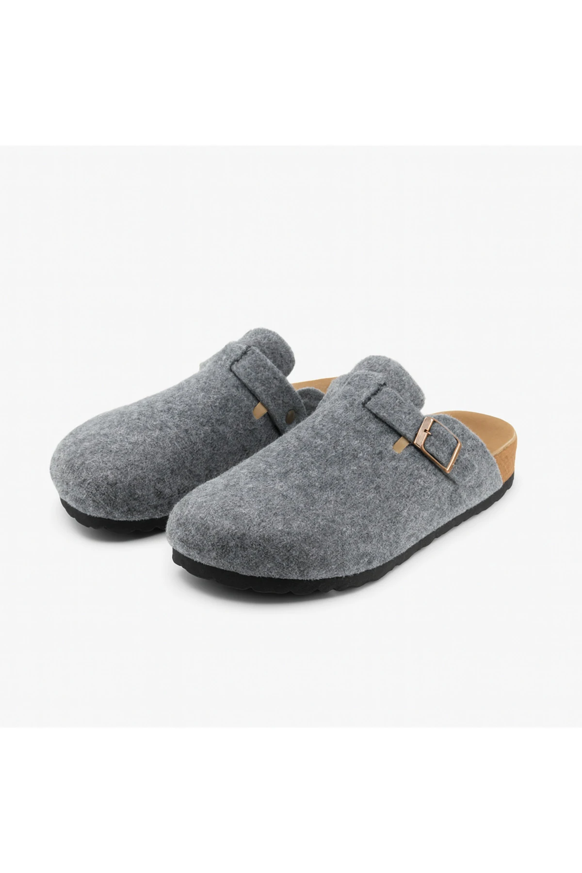 Kadın Mantar Taban Keçeli Terlik