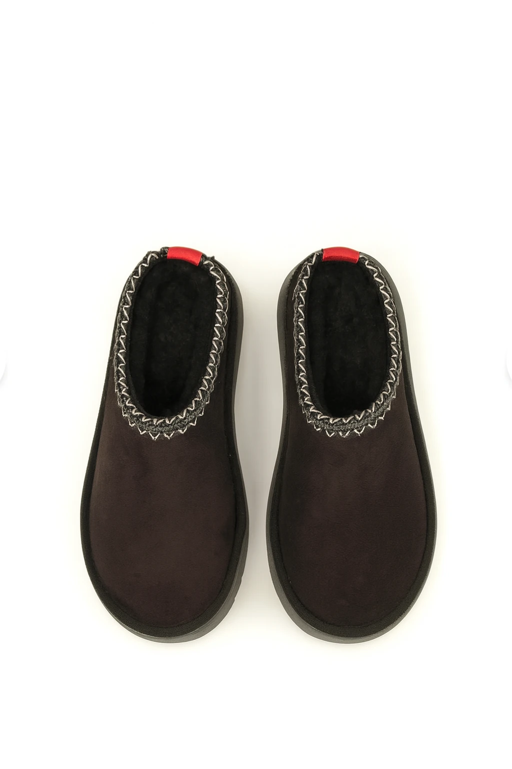 Kadın Siyah İçi Kürklü Kışlık Terlik Bot & Bootie