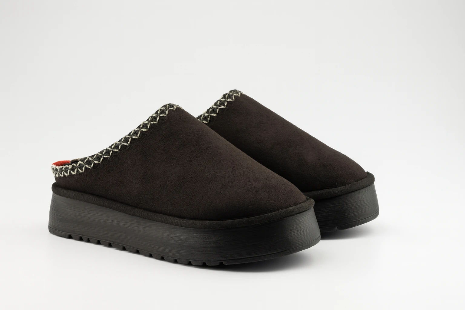 Kadın Siyah İçi Kürklü Kışlık Terlik Bot & Bootie