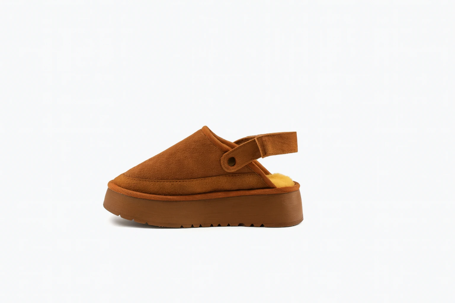 Kadın Kürklü Camel Kışlık Sandalet Terlik