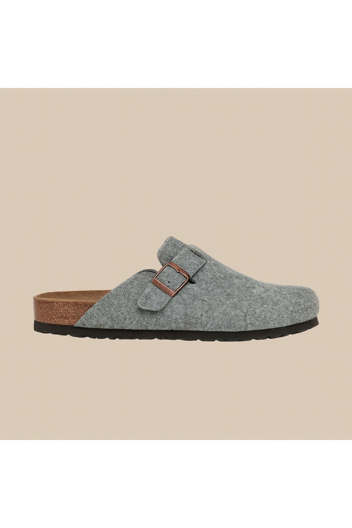 Kadın Mantar Taban Keçeli Terlik