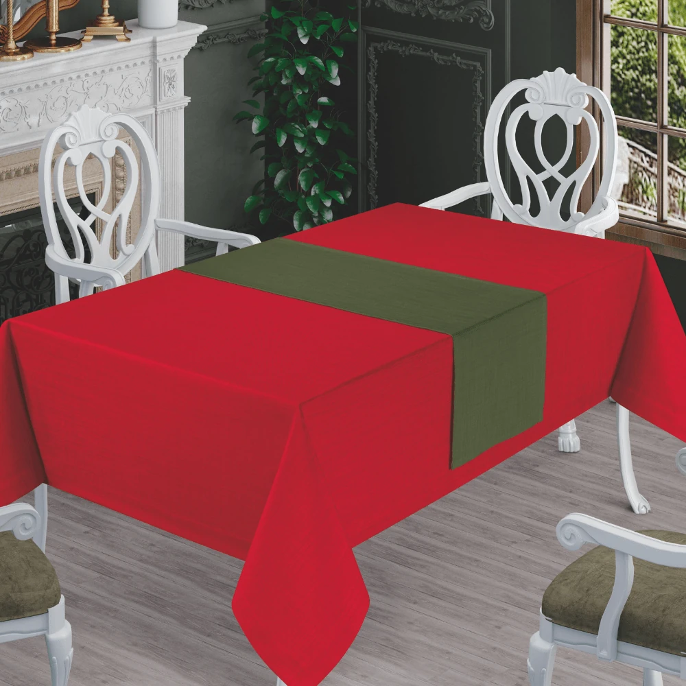 Solinas Collection Mila Gardenya Kumaş Masa Örtüsü ve Runner