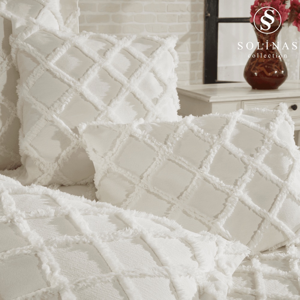 Solinas Collection Lora İnce Pike Krem King Size Yatak Örtüsü (270 cm x 260 cm)