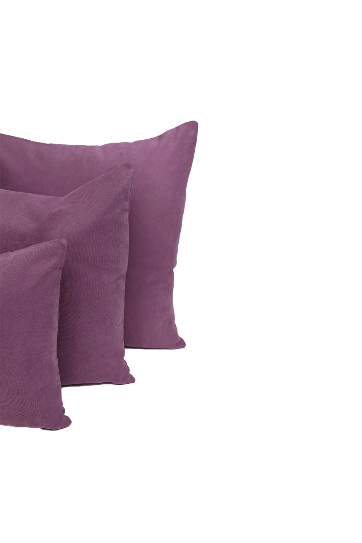 3-Piece Honeycomb Fabric Dahlia Throw Pillow Cover - Lilac