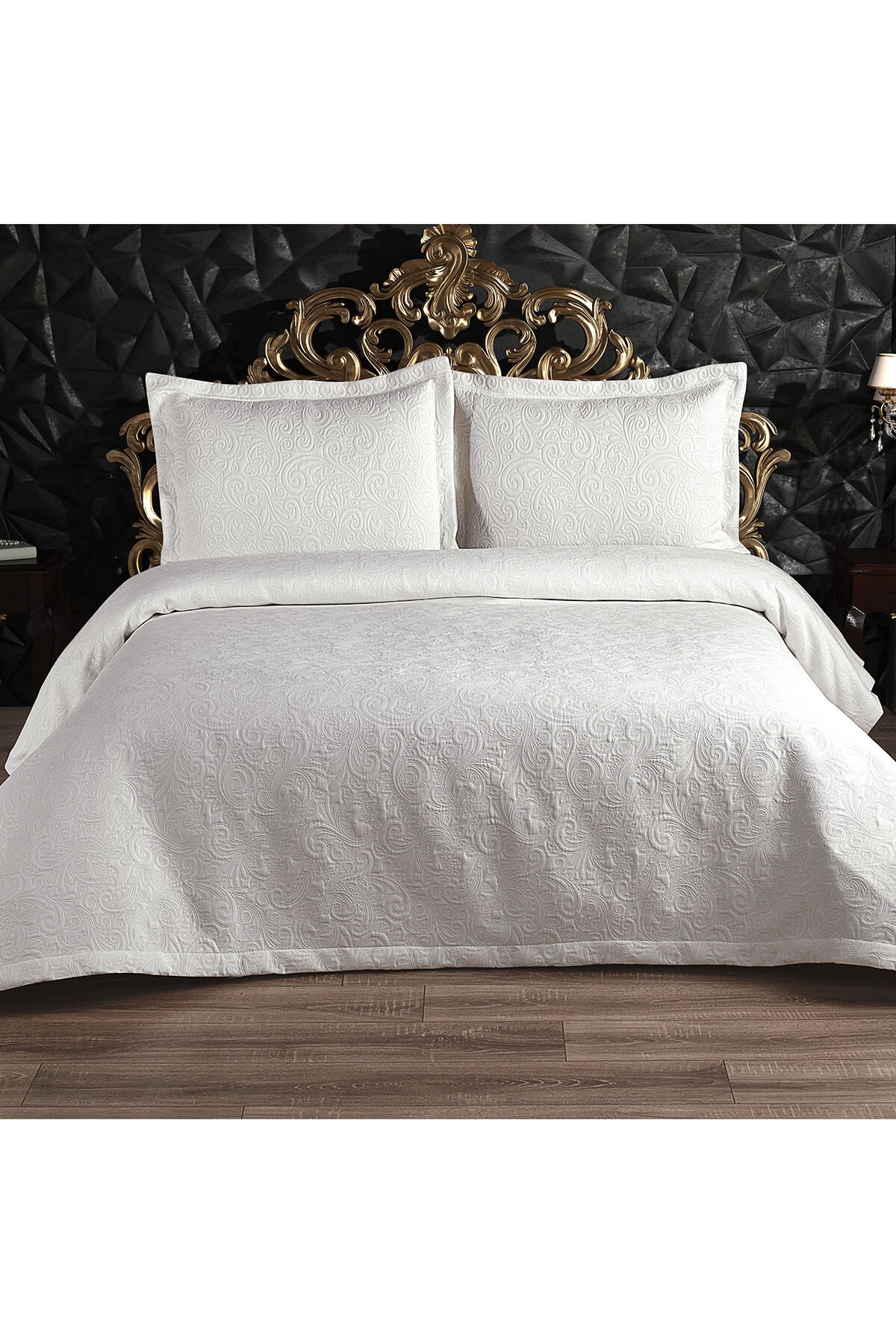 Soldi Fiori Cream Double Bedspread