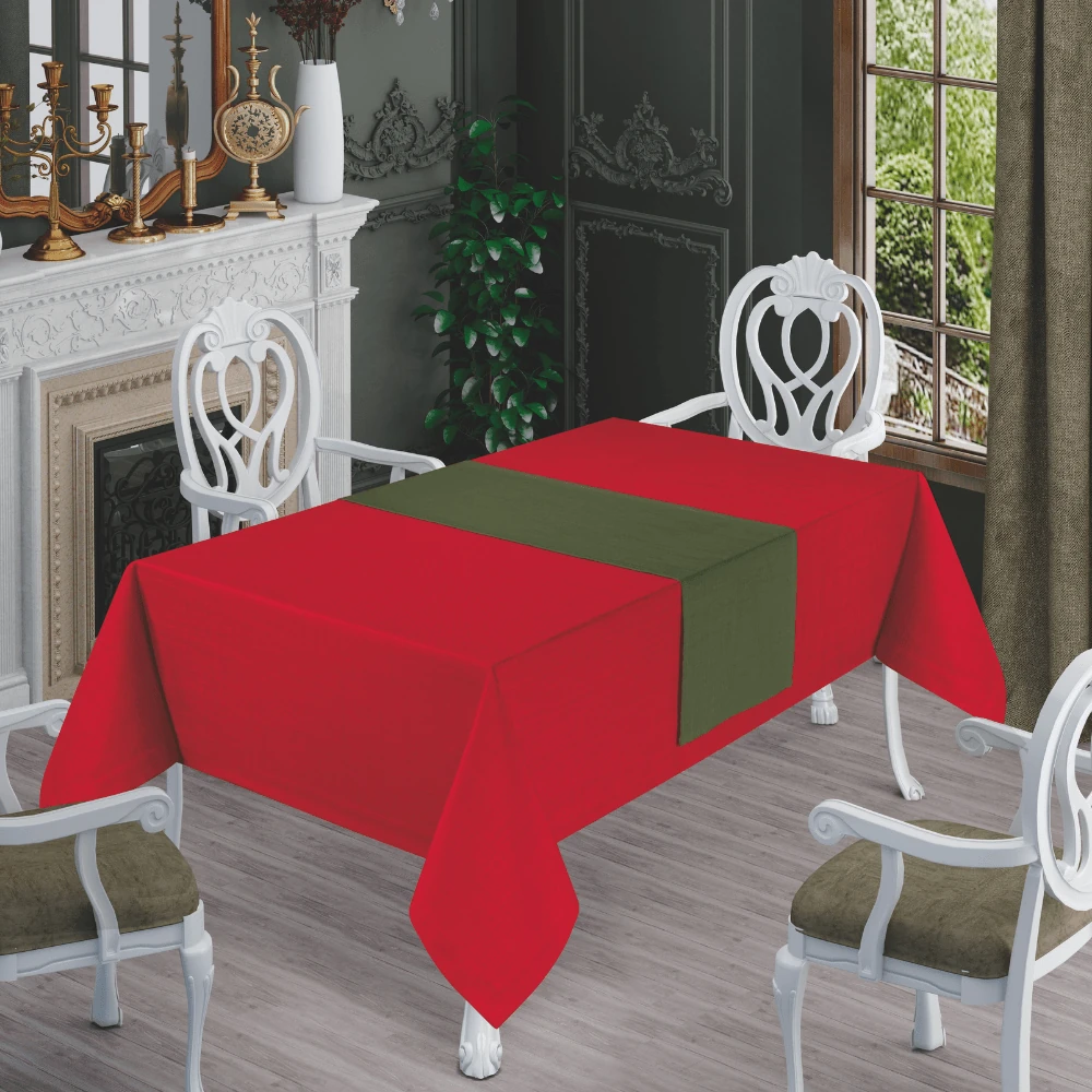 Solinas Collection Mila Gardenya Kumaş Masa Örtüsü ve Runner