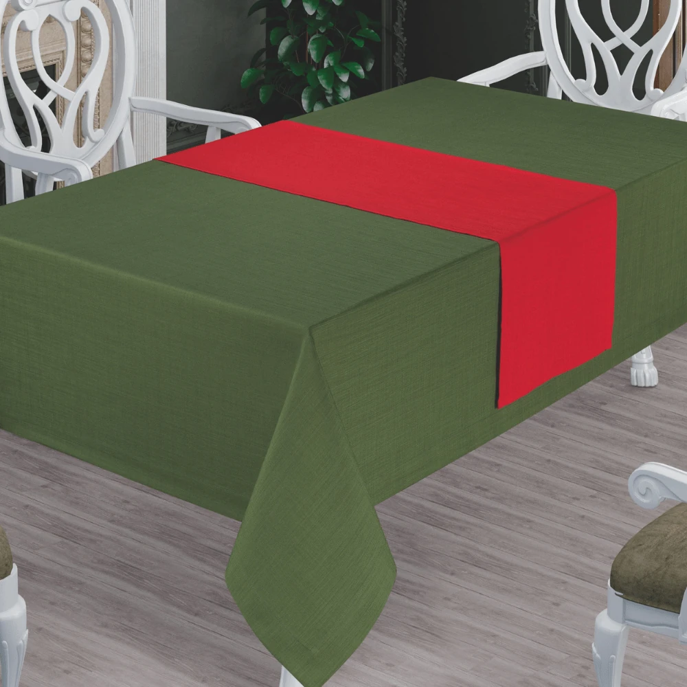 Solinas Collection Mila Gardenya Kumaş Masa Örtüsü ve Runner