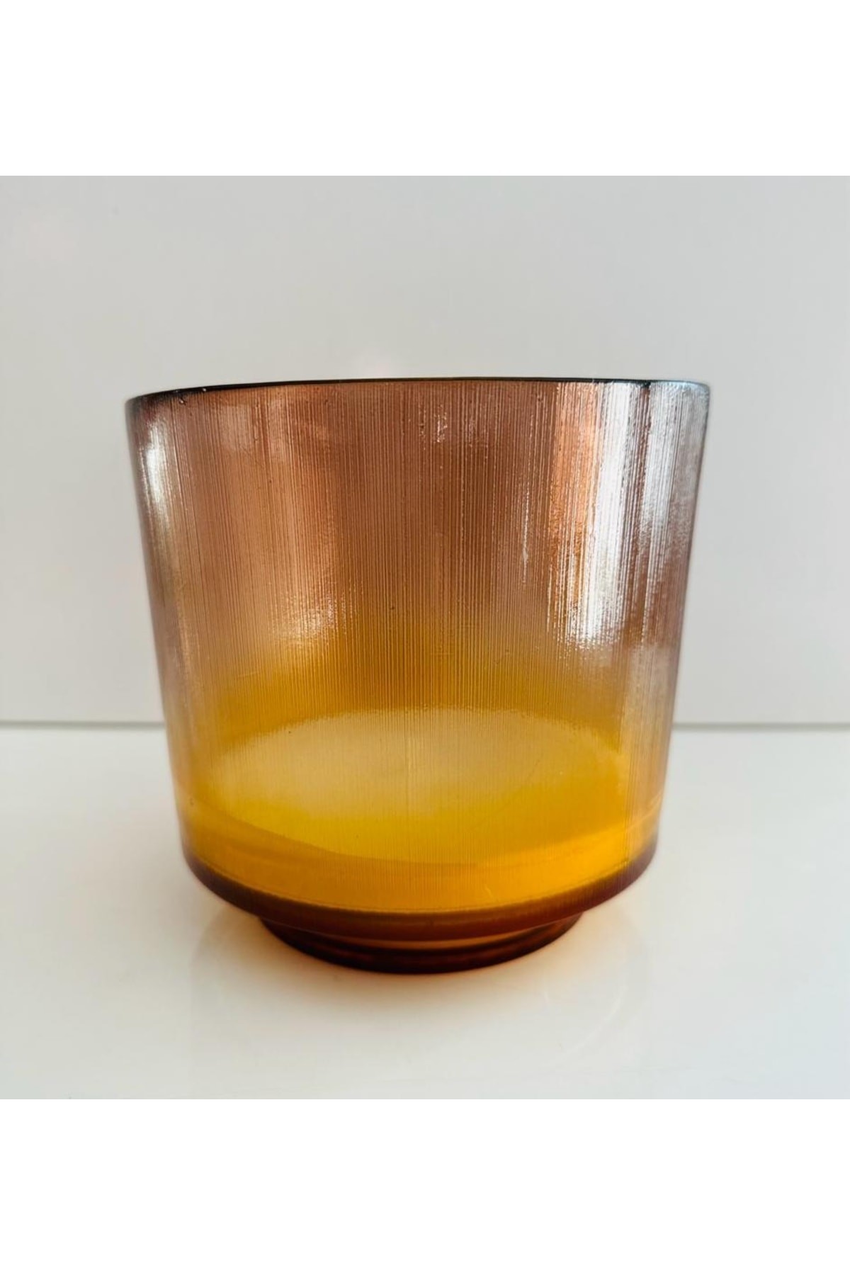 Glass Vase Candle - Patchouli Yellow