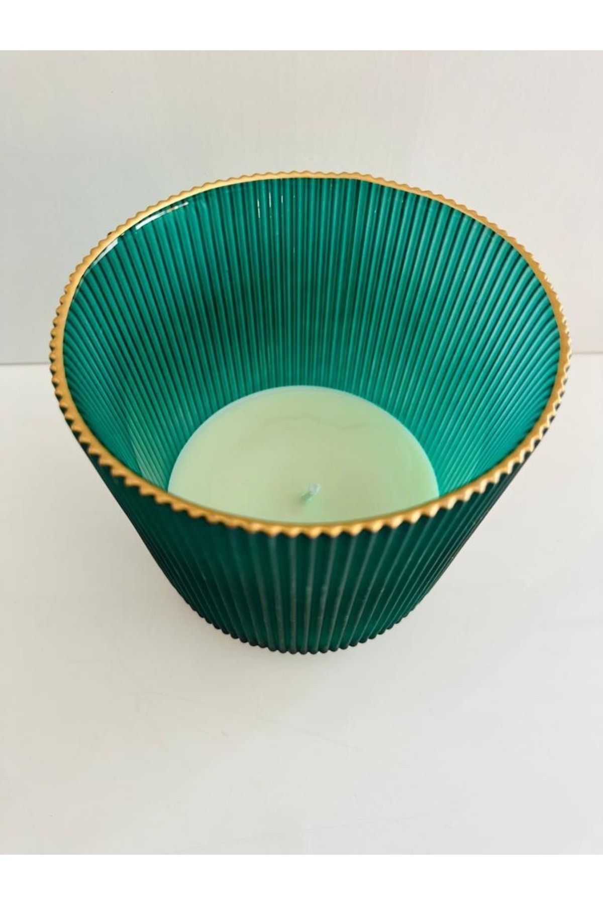 Glass Vase Candle - Patchouli Green