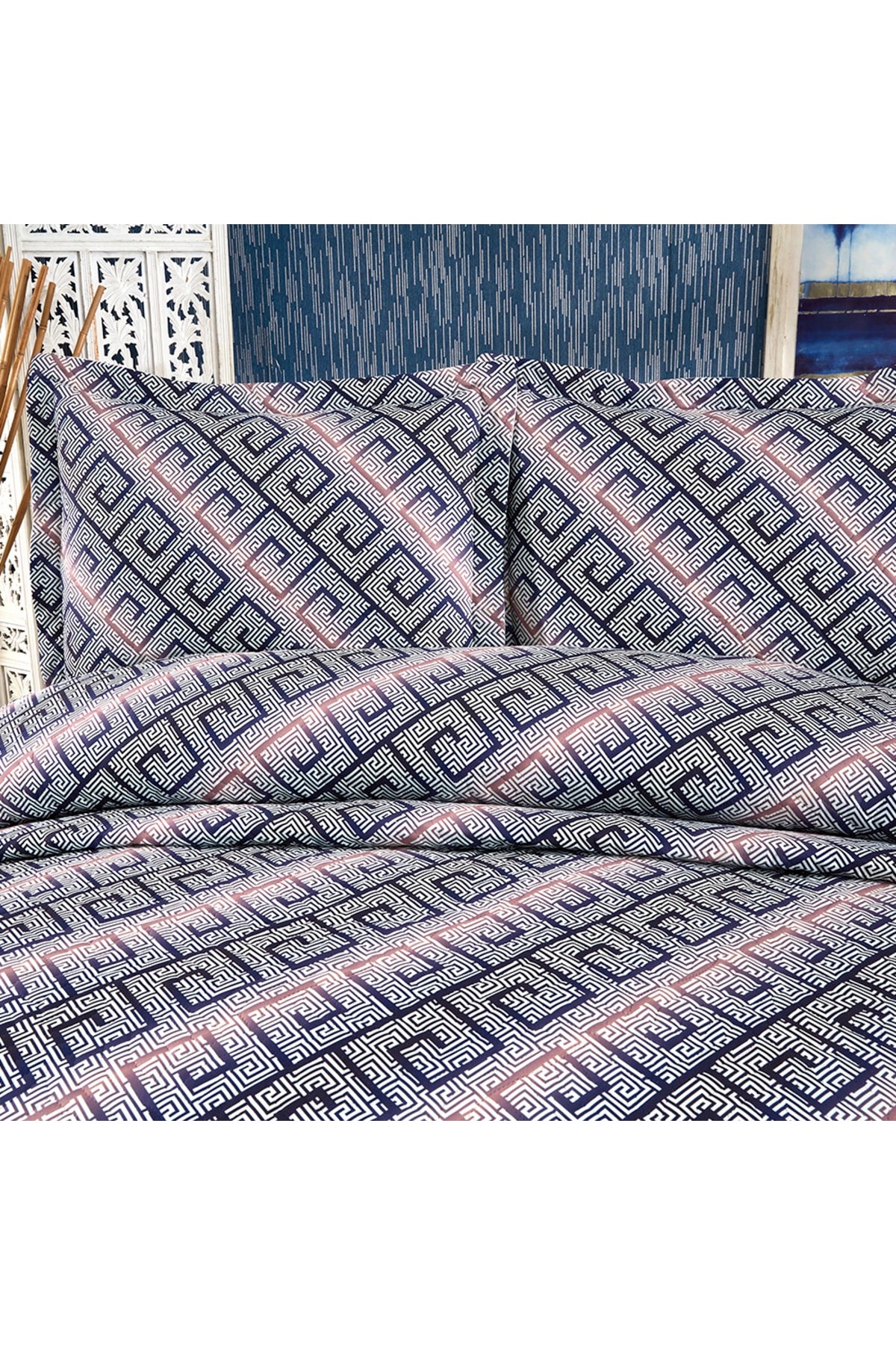 Roman Purple Double Digital Printed Bedspread