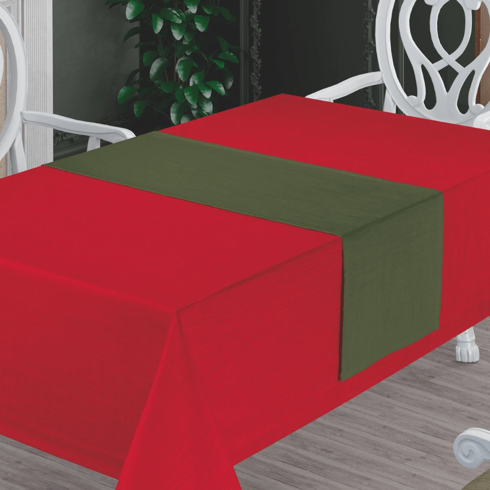 Solinas Collection Mila Gardenya Kumaş Masa Örtüsü ve Runner