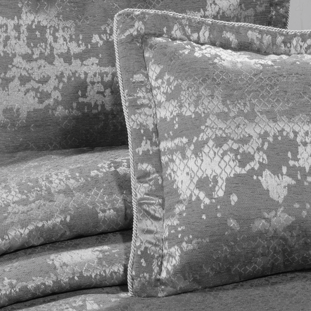 Solinas Collection Valentina Gri - Antrasit Gümüş Simli Çeyizlik Çift Kişilik Yatak Örtüsü