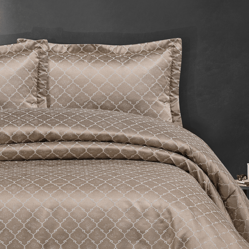 Solinas Collection Victoria Kahve Çeyizlik Çift Kişilik Yatak Örtüsü