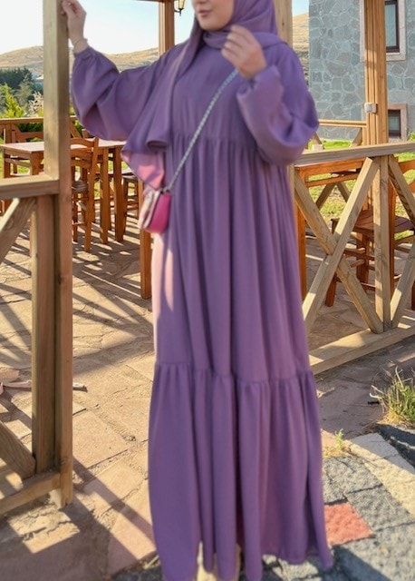 Nüda elbise (leylak)