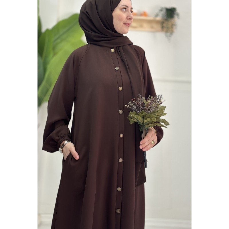 İkra ferace (acı kahve) 2beden 145cm