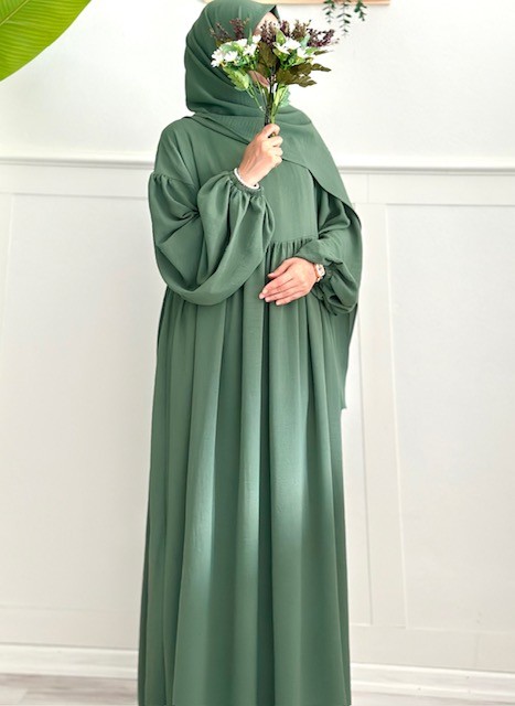 Eftalya elbise (çağla yeşil)
