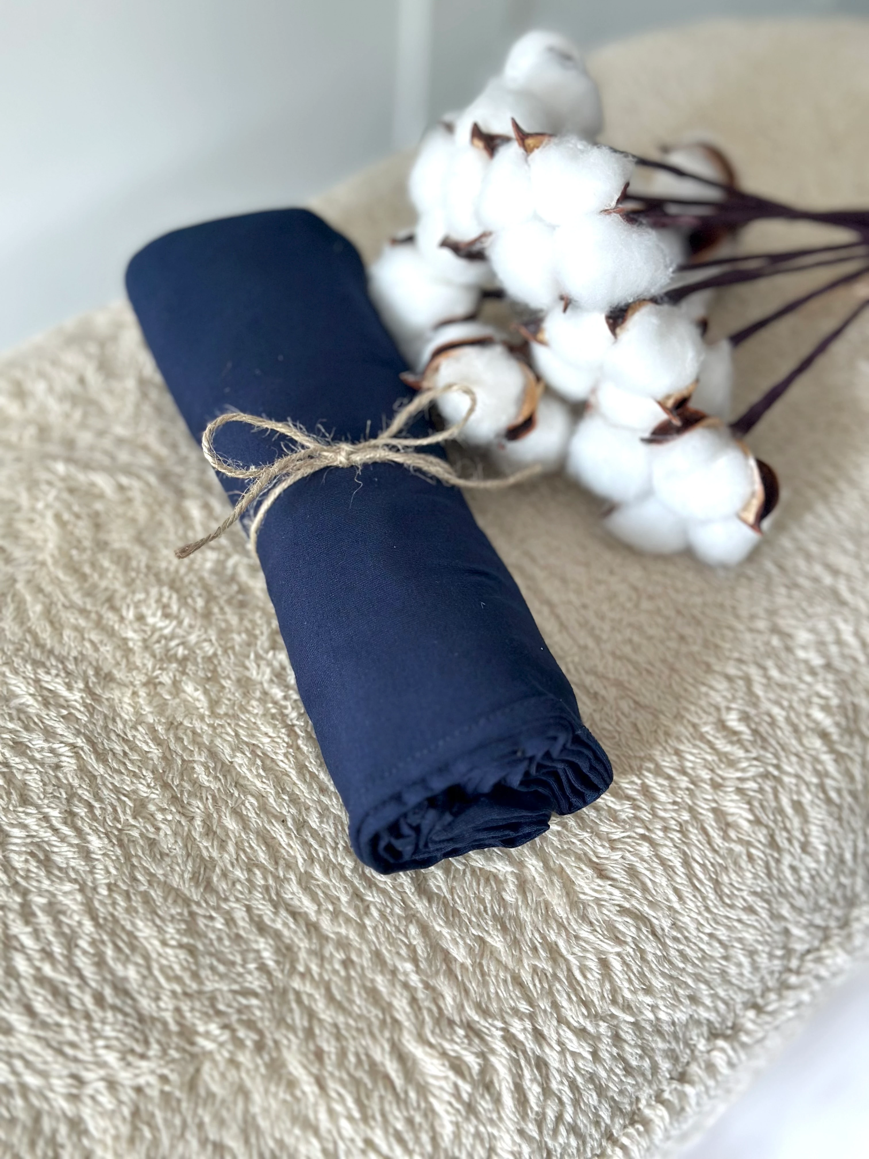 Jersey penye şal (lacivert)