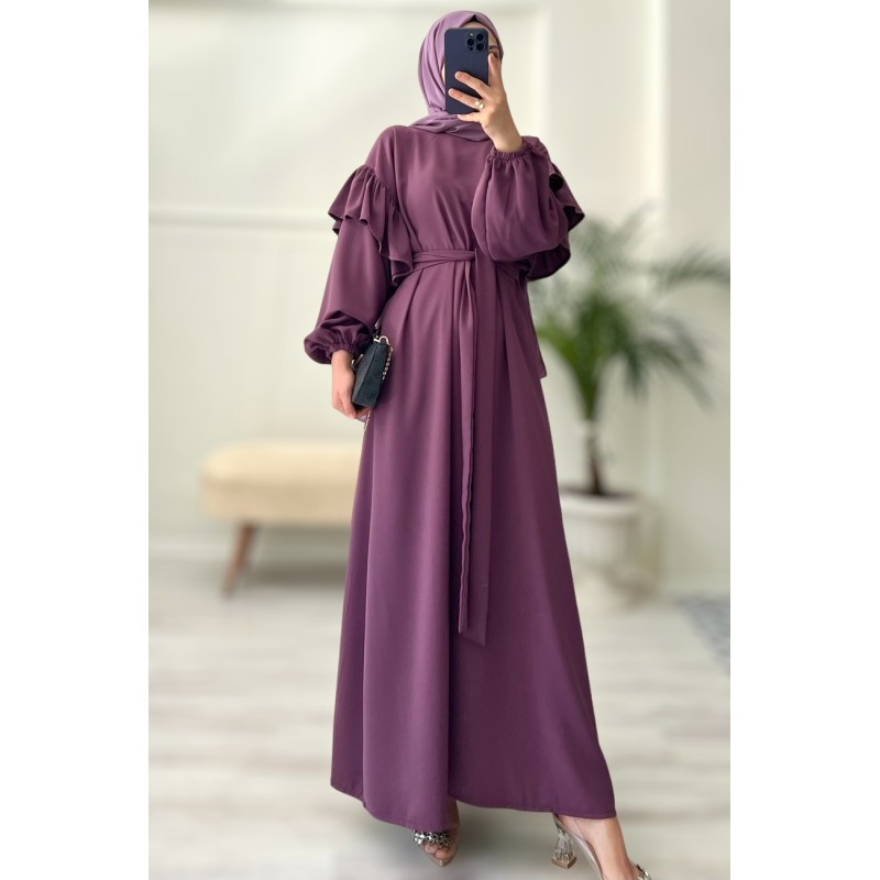 AÇELYA ELBİSE (soft mor)