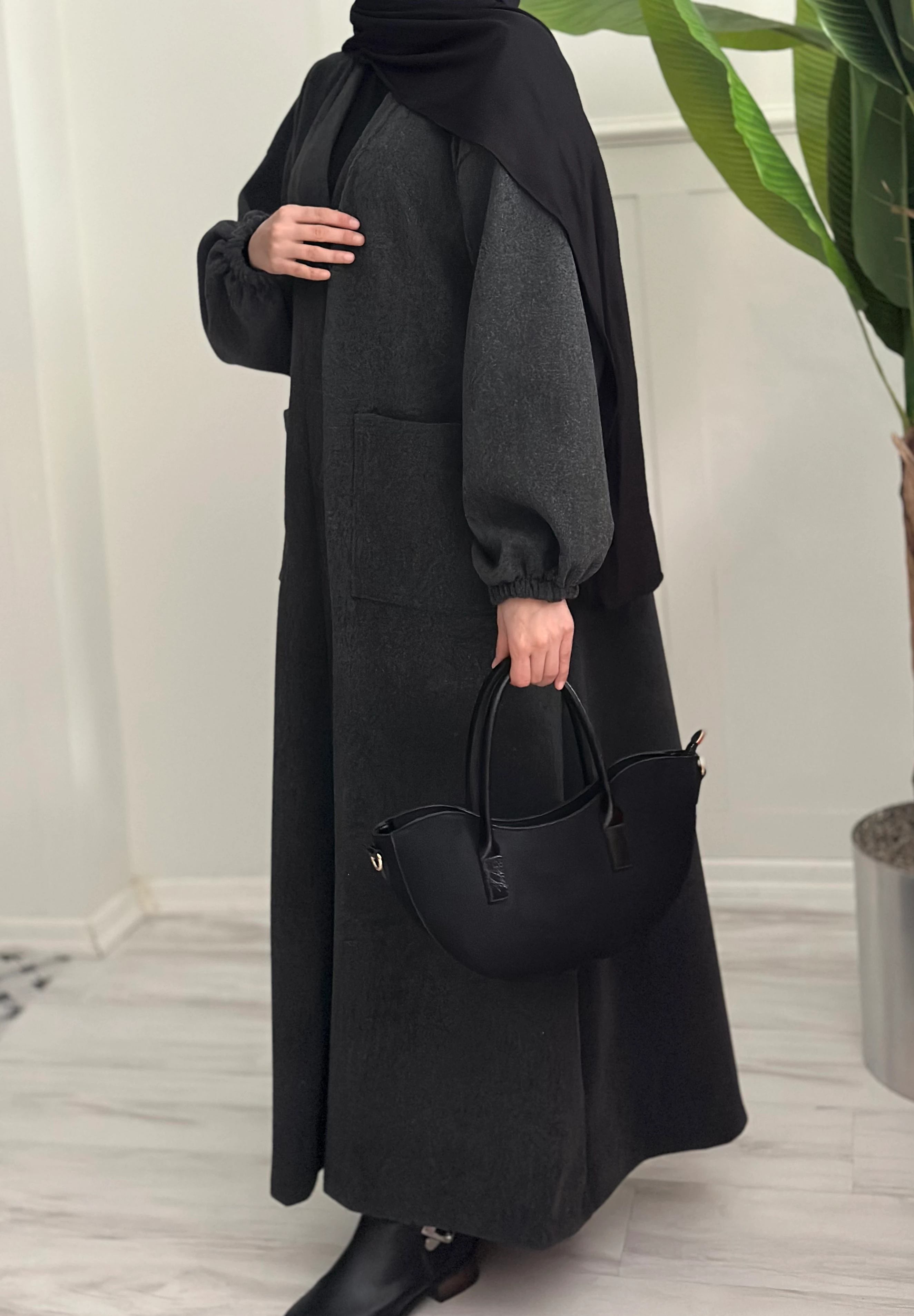 Elmina kaşe kaban (füme)