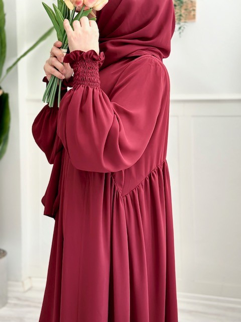 Meva elbise (bordo) 