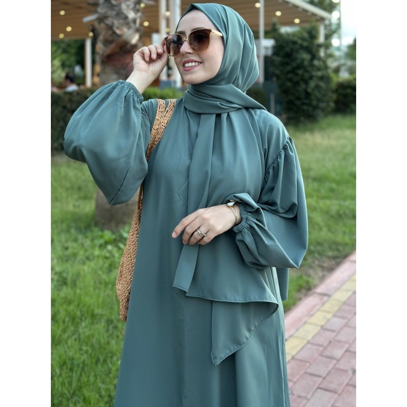 ALYA ELBİSE (çağla yeşil)