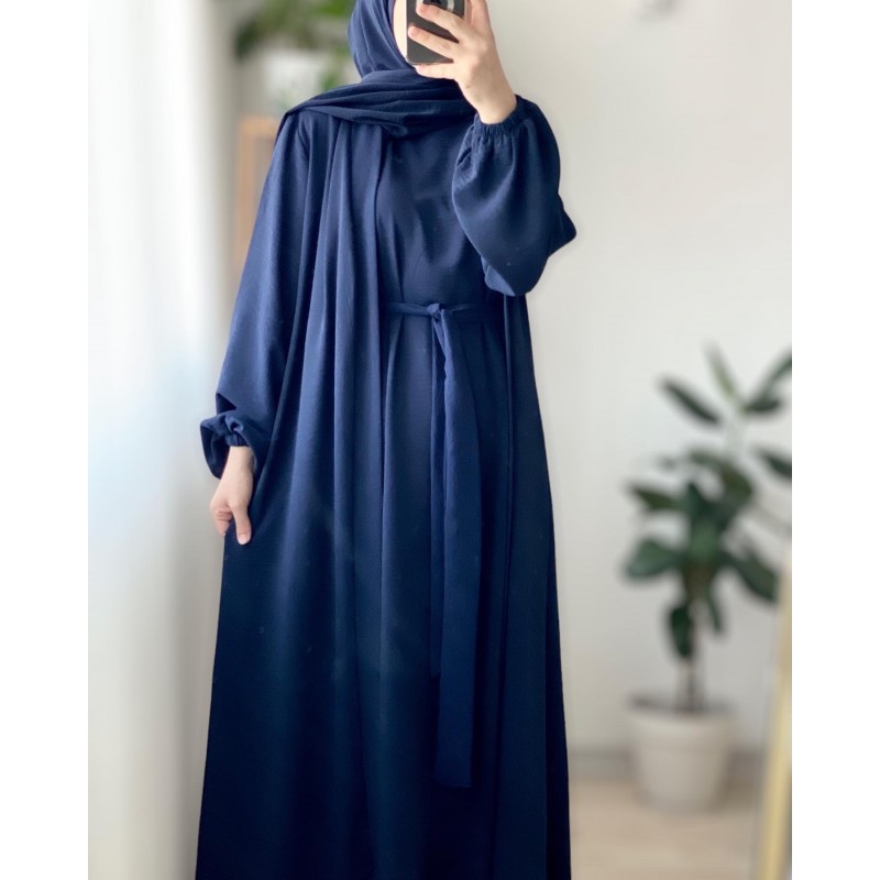 Aksa abaya takım (lacivert)