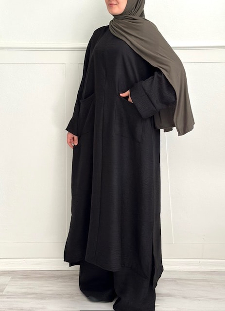 hijab takım (siyah)