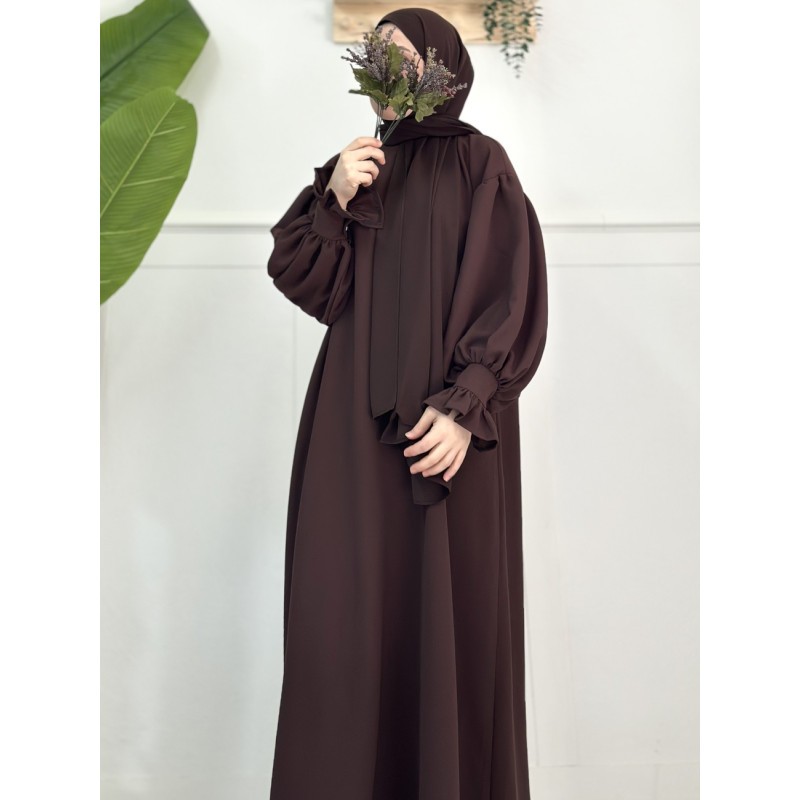 MİHRİMAH ELBİSE (acı kahve)