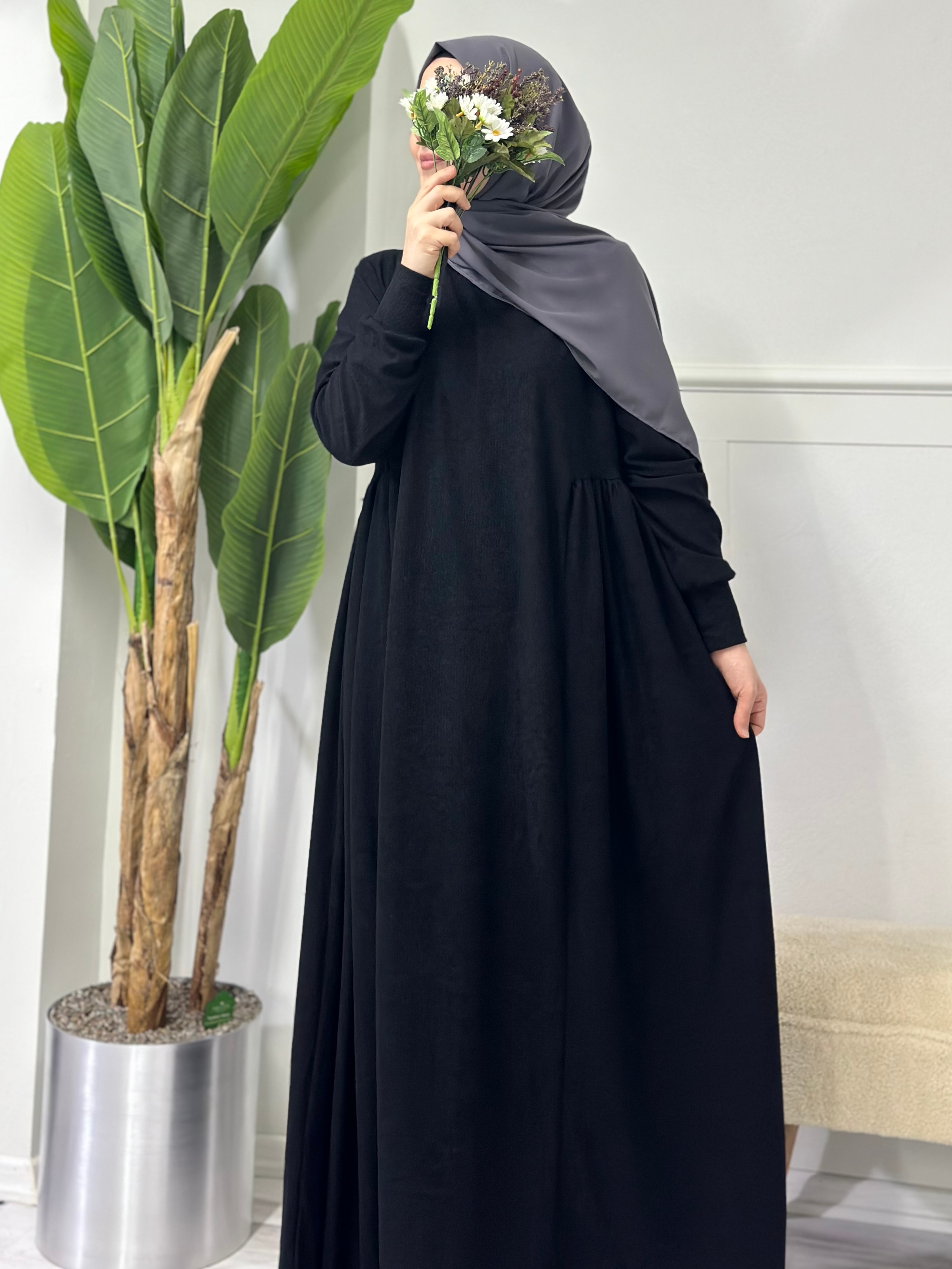 Eslem örme elbise (siyah)