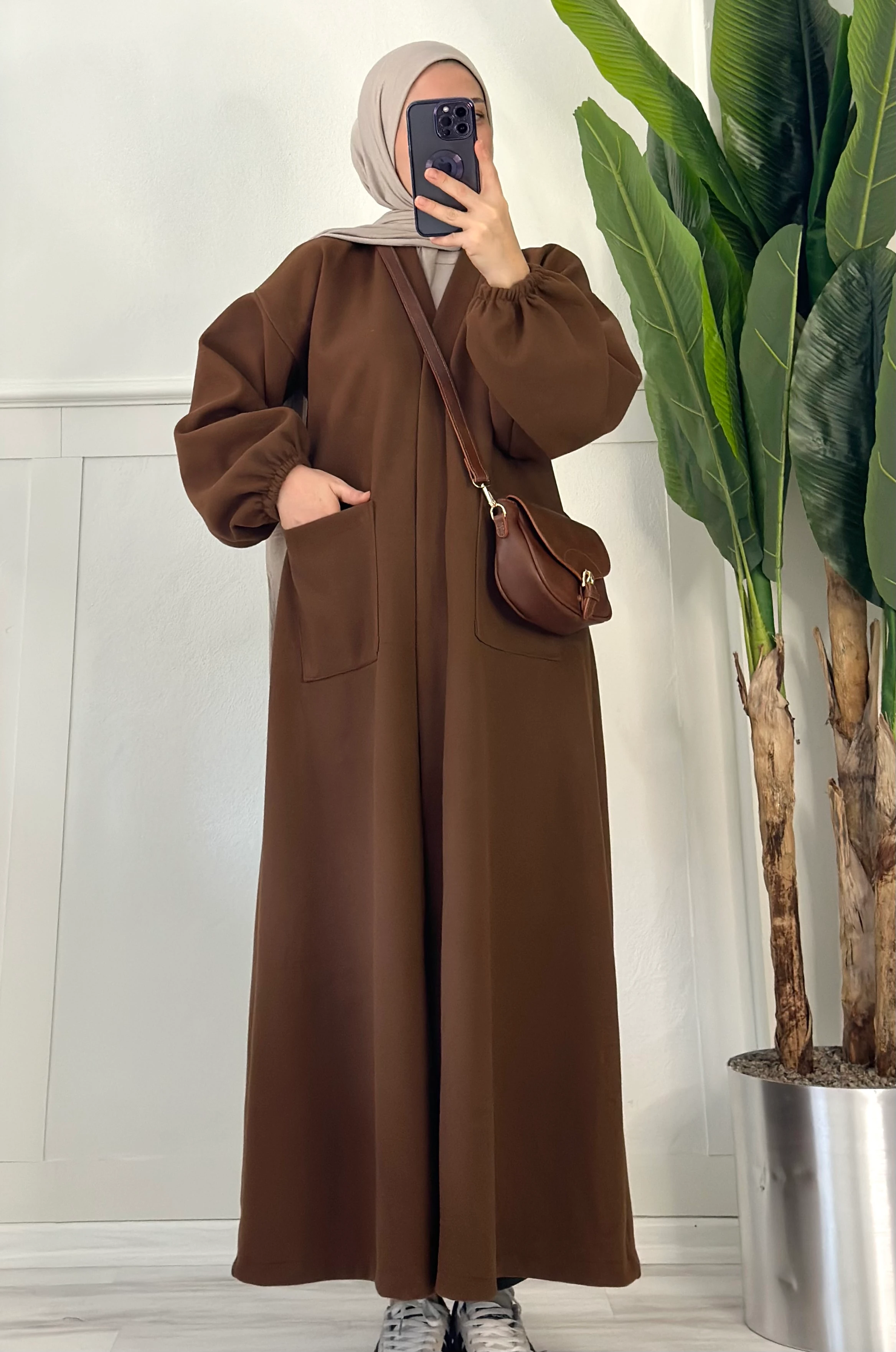 Elmina kaban (kahve)